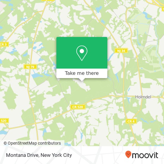 Montana Drive map