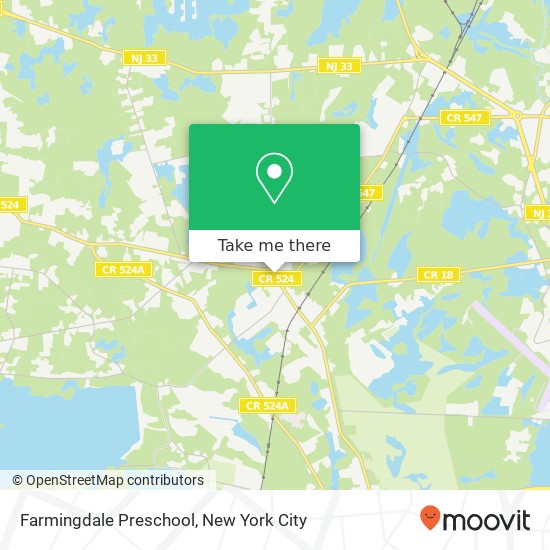 Mapa de Farmingdale Preschool