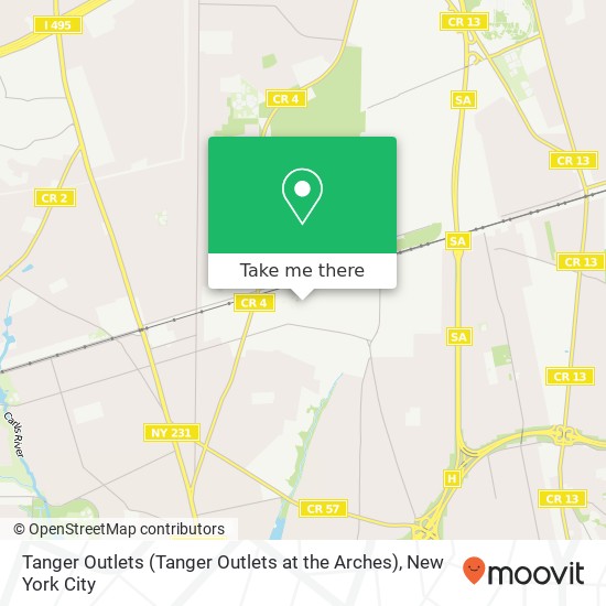 Tanger Outlets (Tanger Outlets at the Arches) map