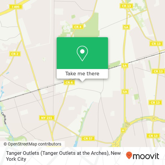 Mapa de Tanger Outlets (Tanger Outlets at the Arches)