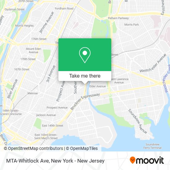 Mapa de MTA-Whitlock Ave