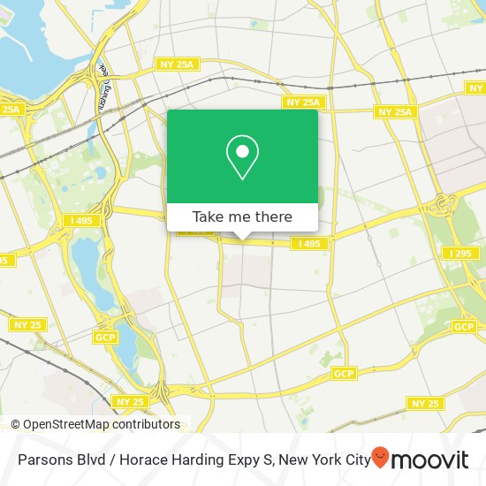 Mapa de Parsons Blvd / Horace Harding Expy S