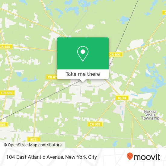 Mapa de 104 East Atlantic Avenue