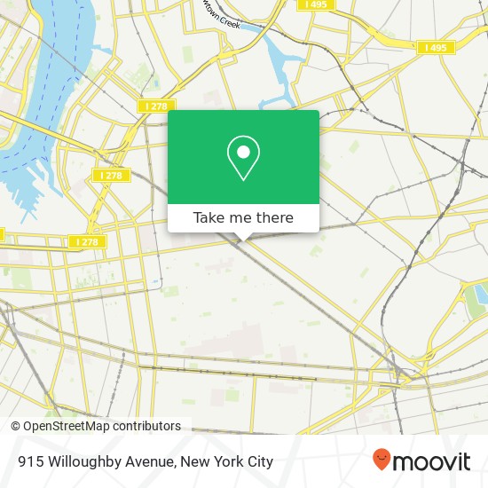 Mapa de 915 Willoughby Avenue