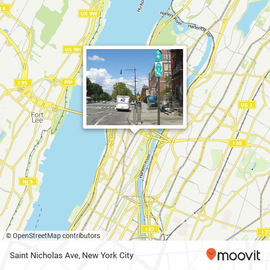 Saint Nicholas Ave map