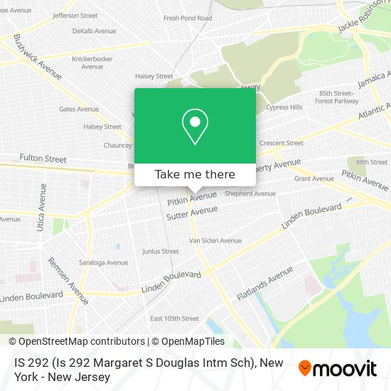 IS 292 (Is 292 Margaret S Douglas Intm Sch) map