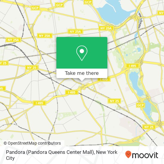 Mapa de Pandora (Pandora Queens Center Mall)