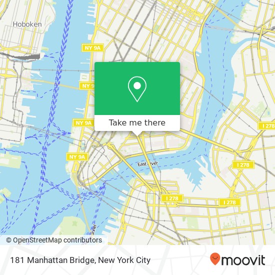 181 Manhattan Bridge map