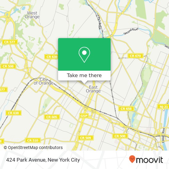 Mapa de 424 Park Avenue