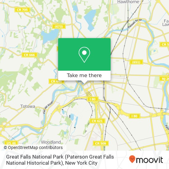 Great Falls National Park (Paterson Great Falls National Historical Park) map