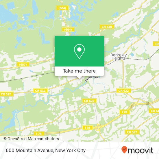 600 Mountain Avenue map