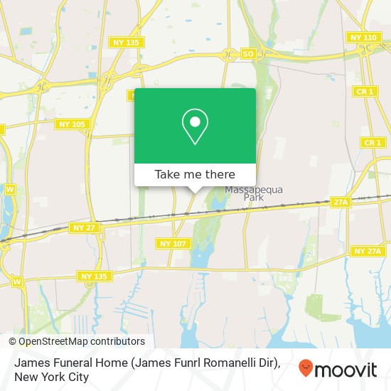 James Funeral Home (James Funrl Romanelli Dir) map