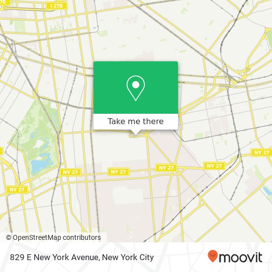 Mapa de 829 E New York Avenue