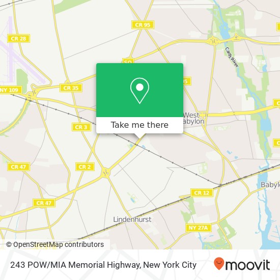 243 POW/MIA Memorial Highway map