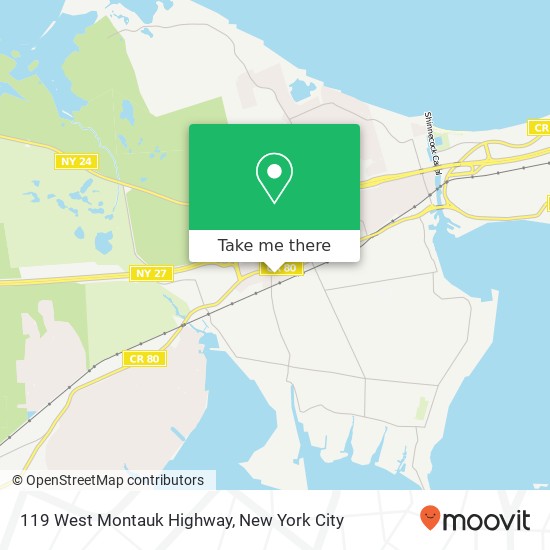 Mapa de 119 West Montauk Highway