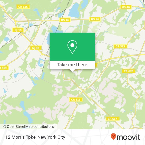 12 Morris Tpke map
