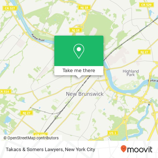 Takacs & Somers Lawyers map