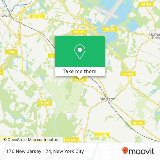 Mapa de 176 New Jersey 124