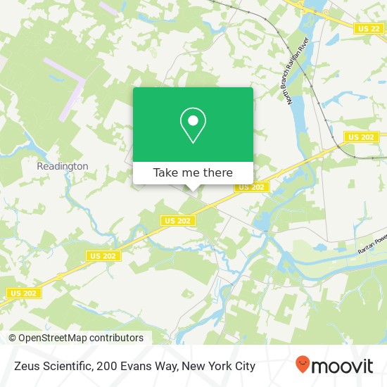 Zeus Scientific, 200 Evans Way map