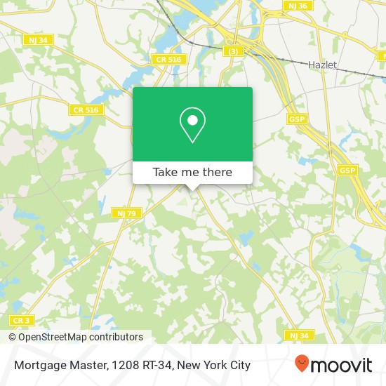 Mortgage Master, 1208 RT-34 map