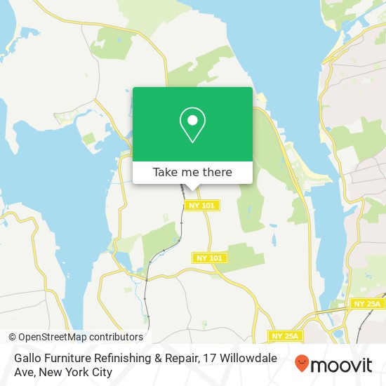 Gallo Furniture Refinishing & Repair, 17 Willowdale Ave map