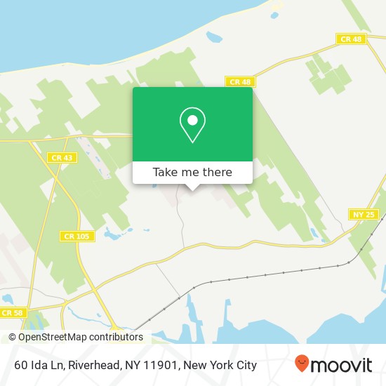 60 Ida Ln, Riverhead, NY 11901 map