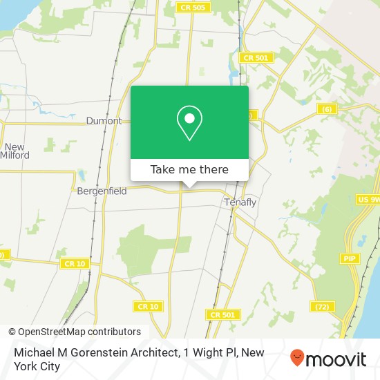 Mapa de Michael M Gorenstein Architect, 1 Wight Pl