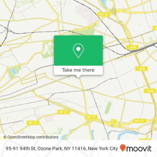 Mapa de 95-91 94th St, Ozone Park, NY 11416