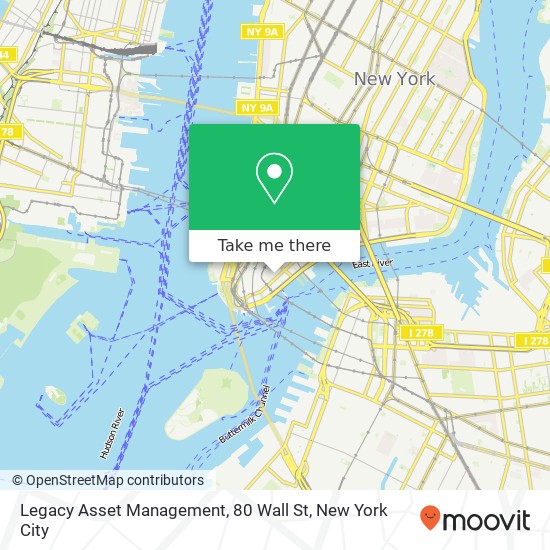 Legacy Asset Management, 80 Wall St map
