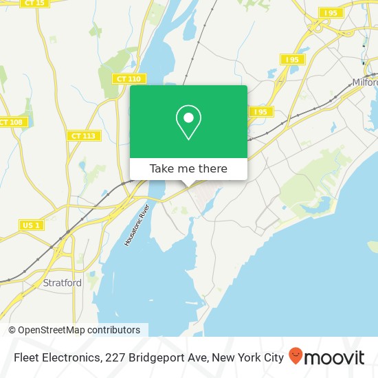 Mapa de Fleet Electronics, 227 Bridgeport Ave