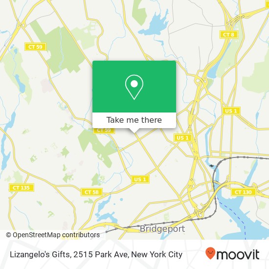 Mapa de Lizangelo's Gifts, 2515 Park Ave