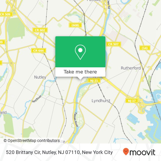 520 Brittany Cir, Nutley, NJ 07110 map