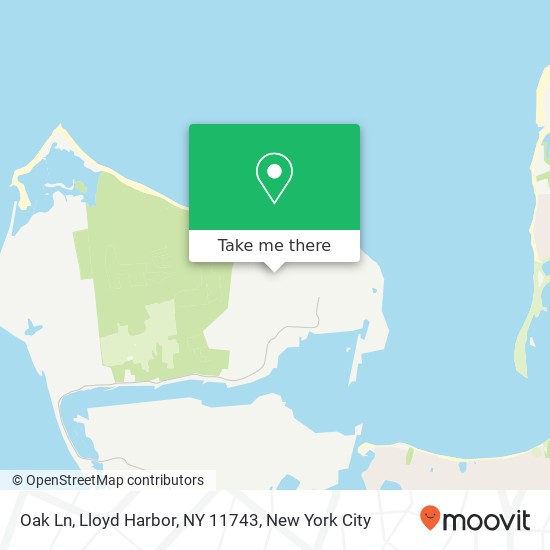 Oak Ln, Lloyd Harbor, NY 11743 map
