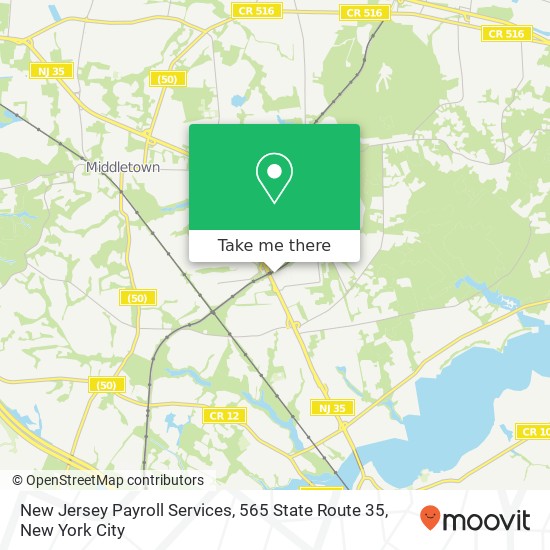 Mapa de New Jersey Payroll Services, 565 State Route 35