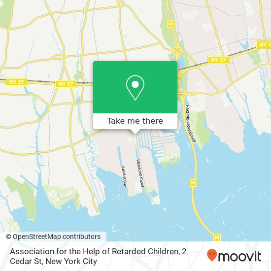 Association for the Help of Retarded Children, 2 Cedar St map