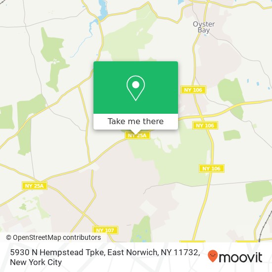Mapa de 5930 N Hempstead Tpke, East Norwich, NY 11732