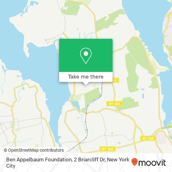 Mapa de Ben Appelbaum Foundation, 2 Briarcliff Dr