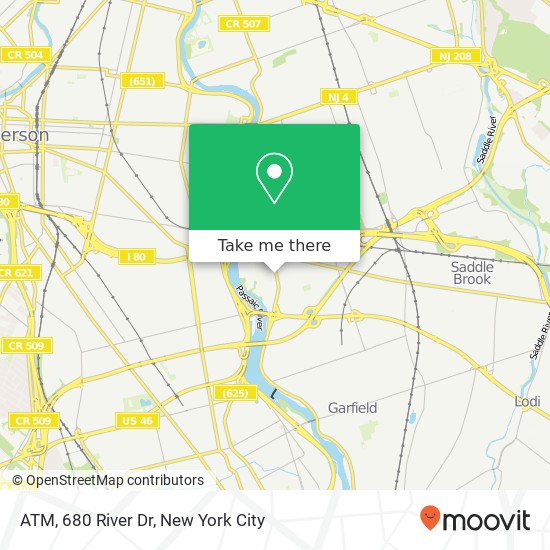 Mapa de ATM, 680 River Dr