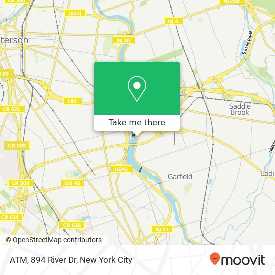 Mapa de ATM, 894 River Dr
