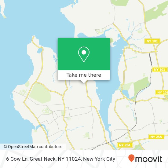 6 Cow Ln, Great Neck, NY 11024 map