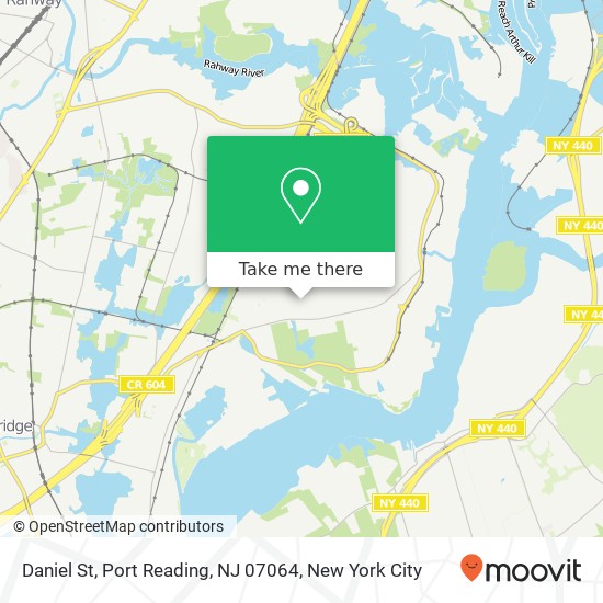 Mapa de Daniel St, Port Reading, NJ 07064