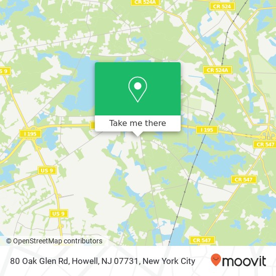 80 Oak Glen Rd, Howell, NJ 07731 map