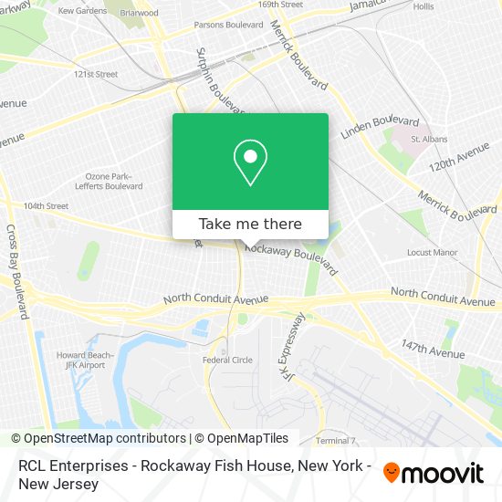 RCL Enterprises - Rockaway Fish House map