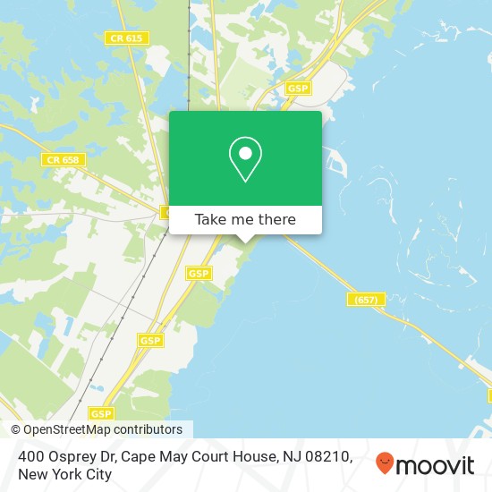 400 Osprey Dr, Cape May Court House, NJ 08210 map