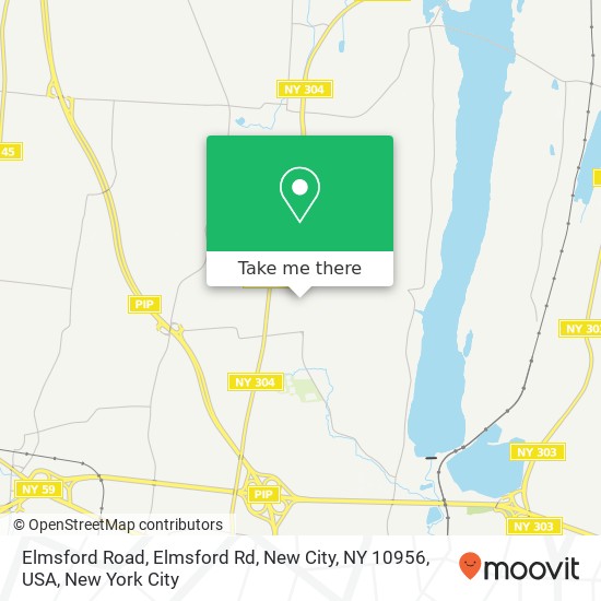 Mapa de Elmsford Road, Elmsford Rd, New City, NY 10956, USA