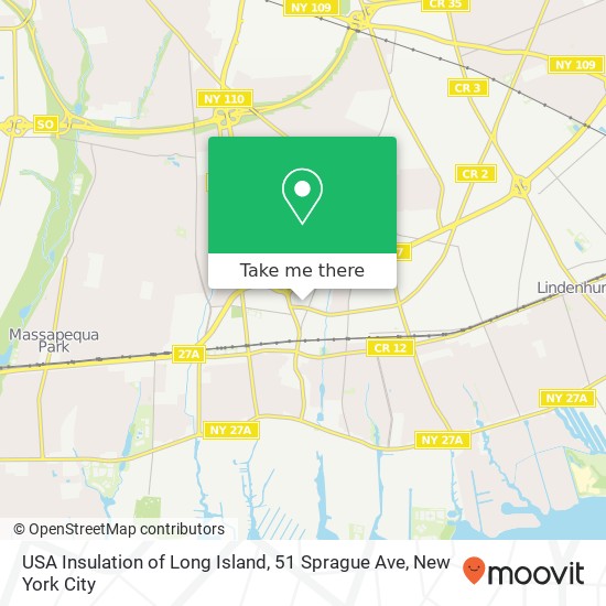 Mapa de USA Insulation of Long Island, 51 Sprague Ave