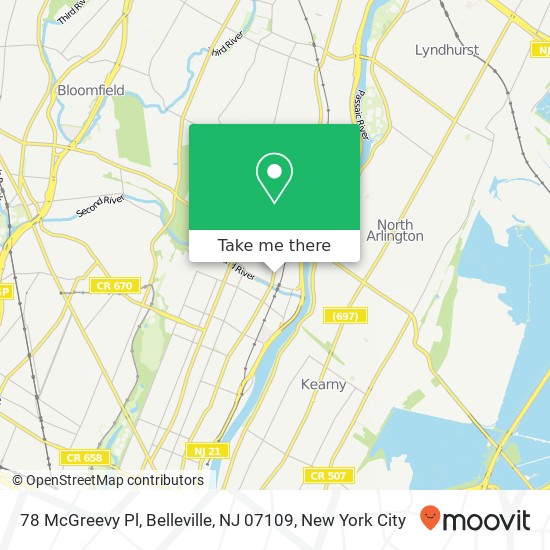 78 McGreevy Pl, Belleville, NJ 07109 map