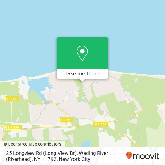 25 Longview Rd (Long View Dr), Wading River (Riverhead), NY 11792 map