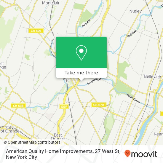 Mapa de American Quality Home Improvements, 27 West St