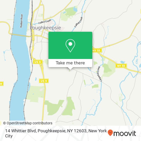 14 Whittier Blvd, Poughkeepsie, NY 12603 map